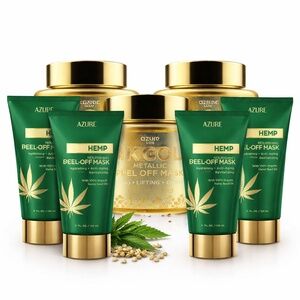 Lot 7 AZURE Peel Off Masks | 24K Gold & Hemp | READ | Expired Skincare